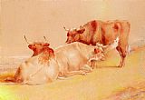 Cattle Resting (1 of 2) by William Huggins